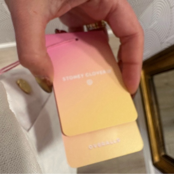 RARE Stoney Clover + Target Collab // White Linen Overalls with gold hardware. - Picture 5 of 6